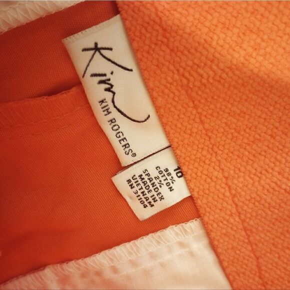 Kim Rogers coral Capri with pockets - Picture 7 of 12